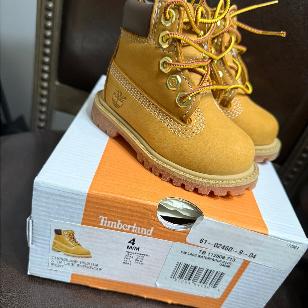 Timberland Mustard Yellow Lace-Up Boots